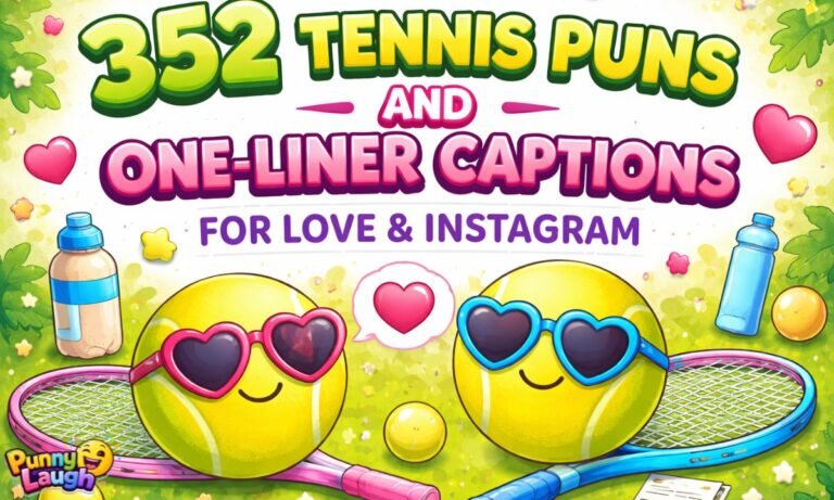 352 Tennis Puns and One-Liner Captions for Love & Instagram