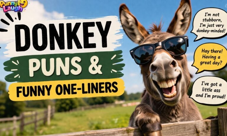 Donkey Puns & Funny One-Liners