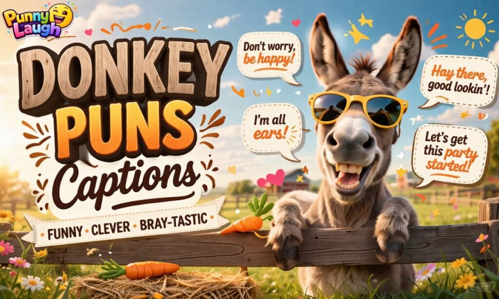 Donkey puns captions