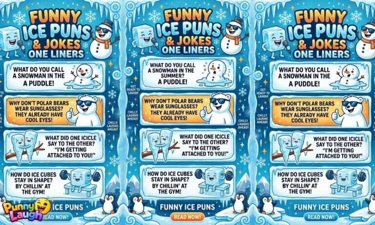 Funny Ice Puns and Jokes One Liners