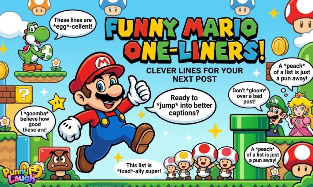 Funny Mario Puns One Liners