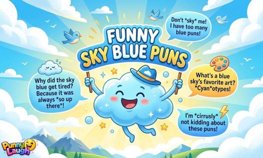 Funny Sky Blue Puns