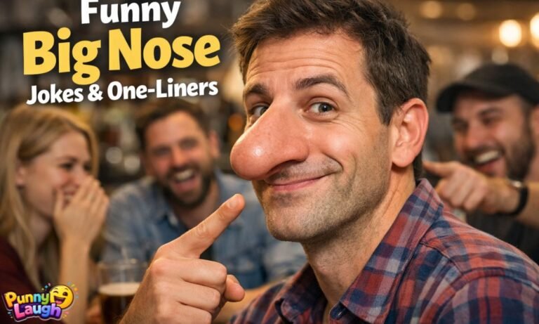 Funny big nose puns