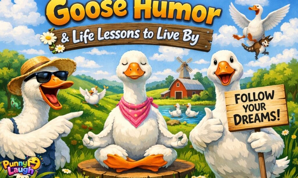 Goose humor and life lesson to live by