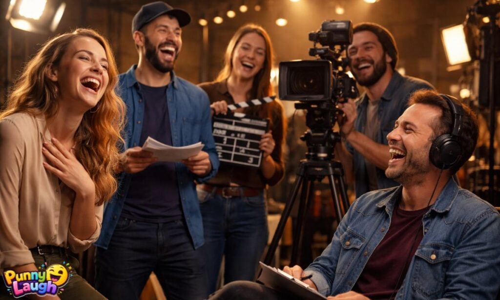 Laughing Behind the Scenes