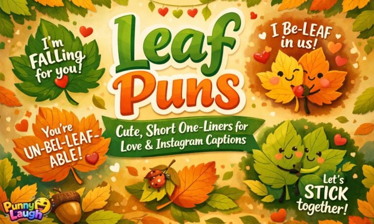 _Leaf Puns Cute, Short One-Liners for Love and Instagram Captions