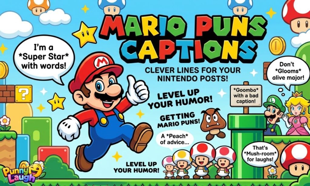 Mario puns captions