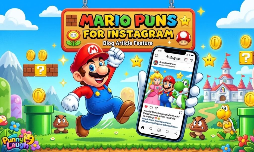 Mario puns for instagram