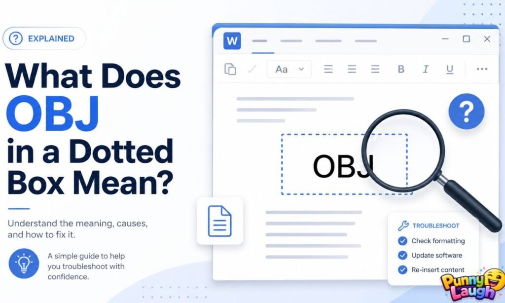 What does OBJ in a dotted box mean