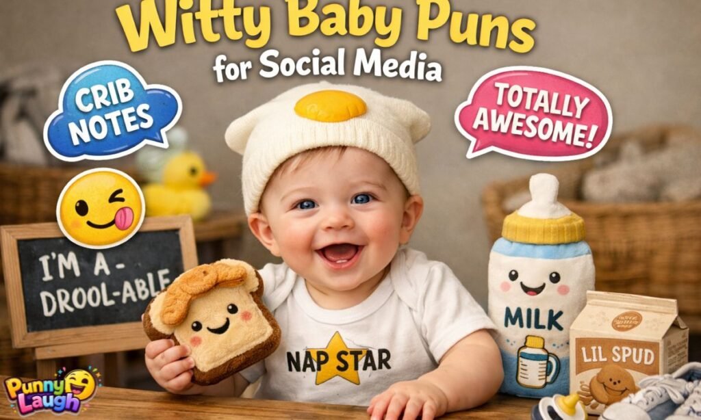Witty Baby Puns for Social Media
