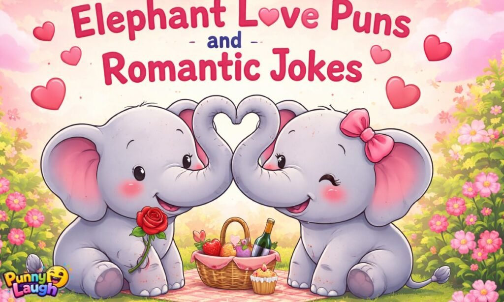 elephant love puns and romantic jokes