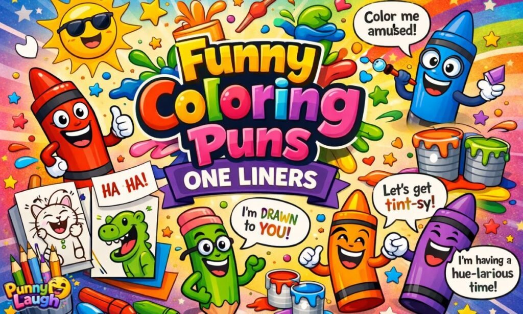 funny coloring puns