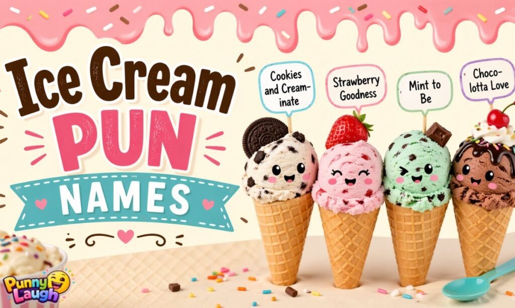ice cream pun names