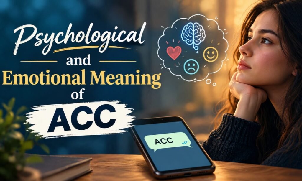 _ACC Meaning in Psychological and Emotional Meaning of ACCMedical