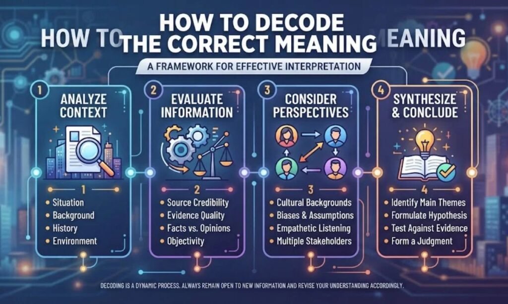 How to Decode the Correct Meaning