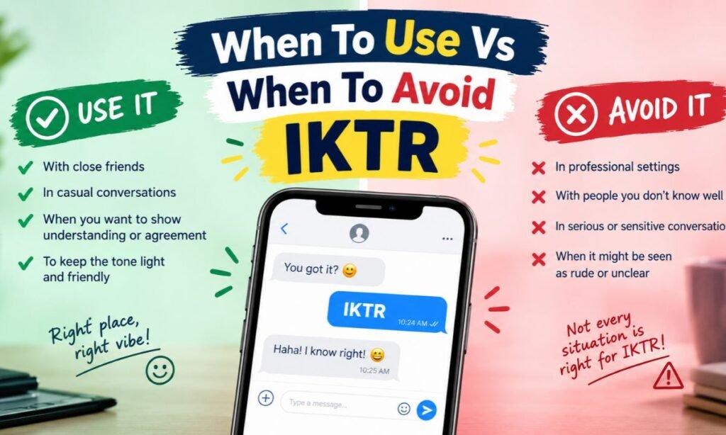 When To Use Vs When To Avoid IKTR